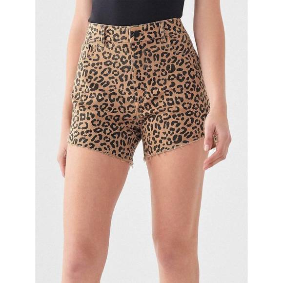 NEW DL1961 - WOMEN'S hepburn high rise wide leg shorts in catwalk - Picture 1 of 5